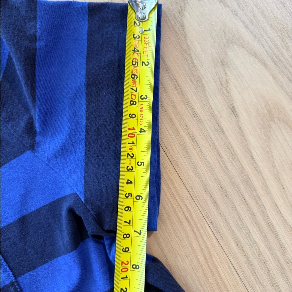 Burberry Brit Navy and Royal Blue Striped Shirt Tee XL - Picture 8 of 10